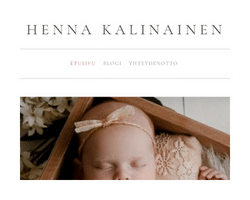 Henna Kalinainen verkkosivusto